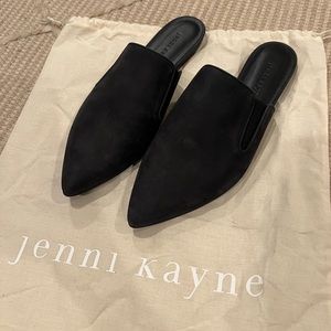 JENNI KAYNE Black Oiled Leather Mule 41